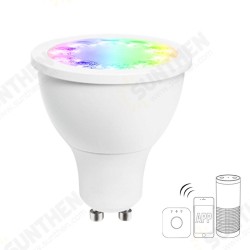 GL-S-003Z AC110-240V ZLL RGBW GU10 5W LED Spotlight Bulb Work with Amazon Echo Plus GL-S-003Z AC110-240V ZLL RGBW GU10 5W LED Spotlight Bulb Work with Amazon Echo Plus