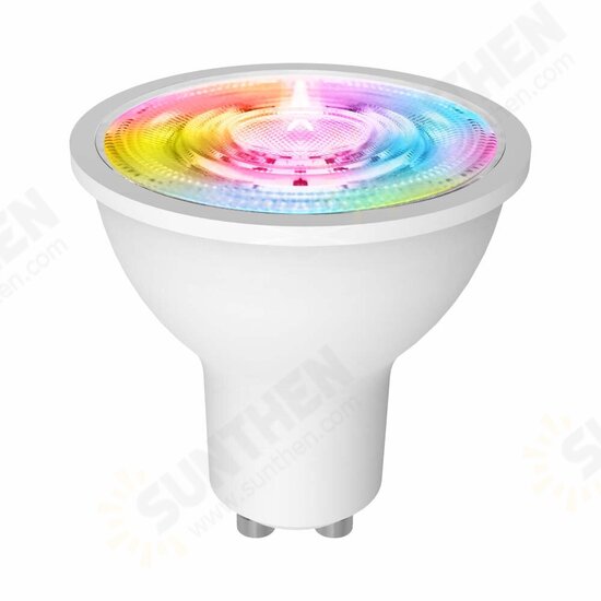 GU10 Smart LED Bulbs RGB Multicolor Dimmable Bulbs Support Remote Control Voice Control Timing Compatible With Alexa &Google Home