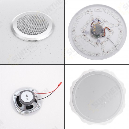 100-240V Full Color Light Bluetooth Music Ceiling Light Bluetooth APP+Remote Control