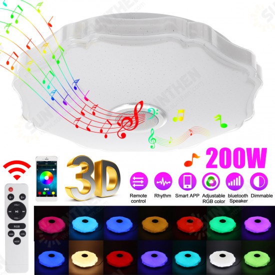 100-240V Full Color Light Bluetooth Music Ceiling Light Bluetooth APP+Remote Control 100-240V Full Color Light Bluetooth Music Ceiling Light Bluetooth APP+Remote Control