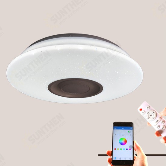 110-220V 60W LED Music Ceiling Light RGB Bluetooth Remote Control Smart Lamp 110-220V 60W LED Music Ceiling Light RGB Bluetooth Remote Control Smart Lamp
