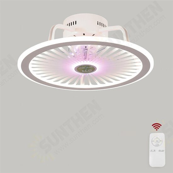 110/220V Ceiling Lamp Stepless Dimming with Electric Fan Modern Minimalist APP Control+Remote Control+Stepless Dimming Color+Three-speed Regulation