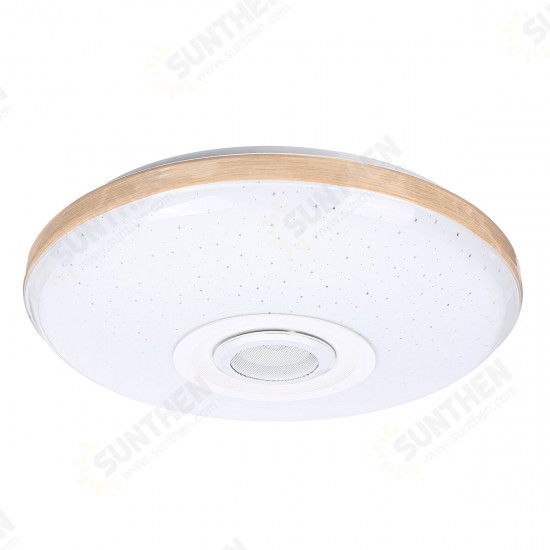 120W LED Ceiling Lamp Bluetooth Music Speaker Dimmable RGB Light Remote Control