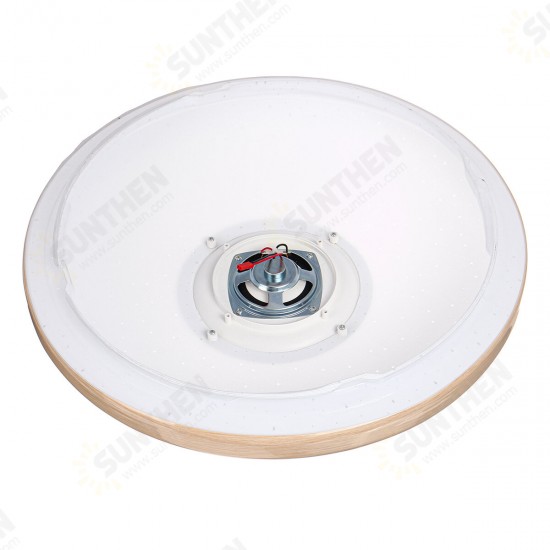 120W LED Ceiling Lamp Bluetooth Music Speaker Dimmable RGB Light Remote Control