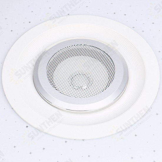 120W LED Ceiling Lamp Bluetooth Music Speaker Dimmable RGB Light Remote Control