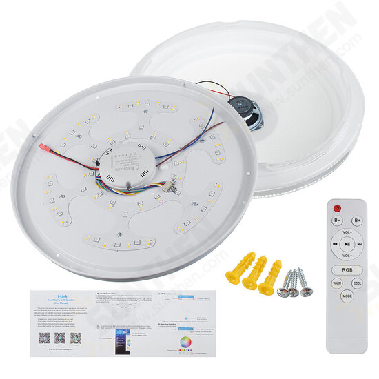 120W/200W bluetooth LED Ceiling Light RGB Music Speeker Dimmable Lamp APP Remote