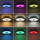 124LED Black Music RGB Ceiling Lamp Light Wifi APP+Remote Control Smart bluetooth Light