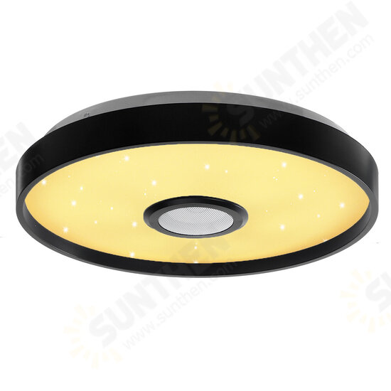 124LED Black Music RGB Ceiling Lamp Light Wifi APP+Remote Control Smart bluetooth Light