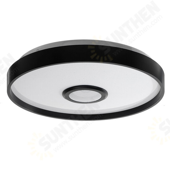 124LED Black Music RGB Ceiling Lamp Light Wifi APP+Remote Control Smart bluetooth Light