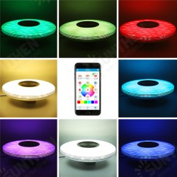 220V 40cm 84LED RGBW Modern Dimmable Intelligent Ceiling Lamp WiFi Bluetooth Music Smart Ceiling Light APP+Remote Control 220V 40cm 84LED RGBW Modern Dimmable Intelligent Ceiling Lamp WiFi Bluetooth Music Smart Ceiling Light APP+Remote Control