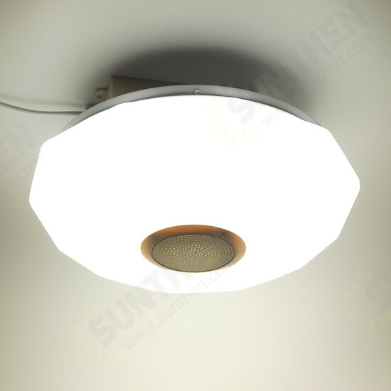 220V LED RGB Ceiling Light 3000-6500K Dimmable Acrylic Music Lamp bluetooth Remote Control