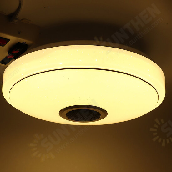 24/36/60W Smart LED Ceiling Light Lamp RGB bluetooth APP Music Speaker Dimmable 110-220V