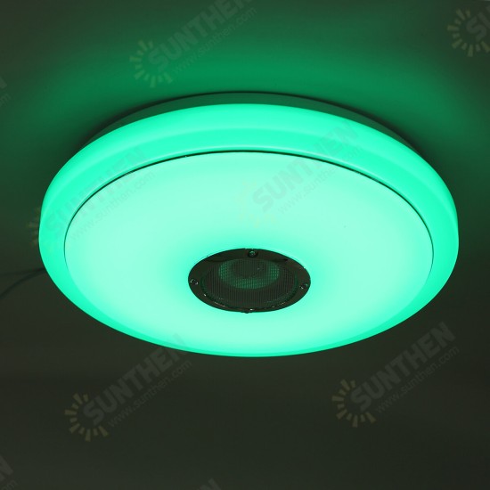 2.4GHz bluetooth LED Ceiling Light 256 RGB Music Speeker Dimmable Lamp + Remote