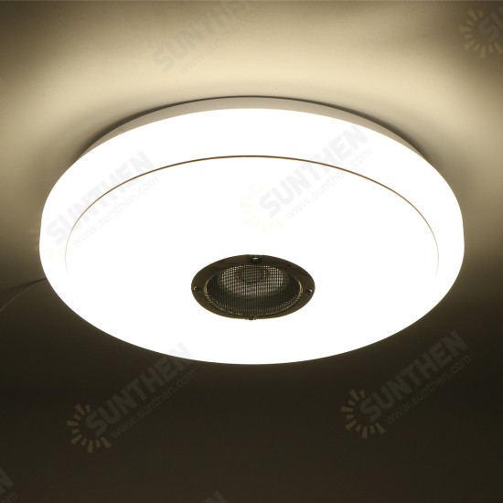 2.4GHz bluetooth LED Ceiling Light 256 RGB Music Speeker Dimmable Lamp + Remote