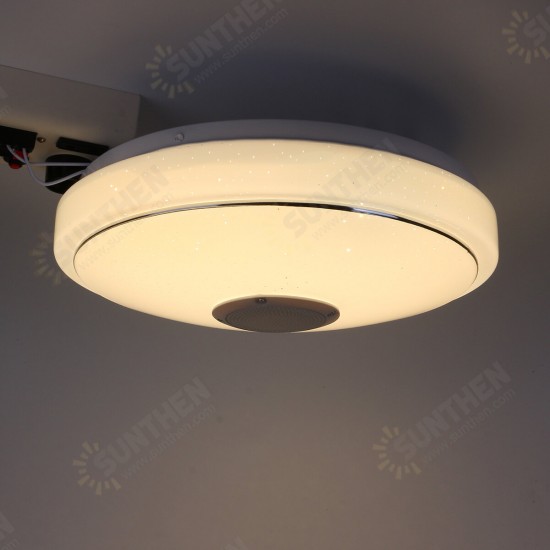 33/40cm Diameter Wifi Smart Bluetooth LED Ceiling Light RGB 3D Sound Music Speeker Dimmable Lamp APP Remote