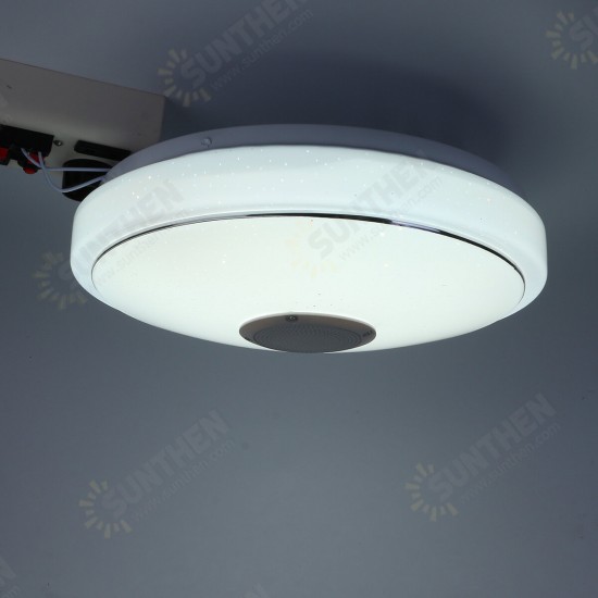 33/40cm Diameter Wifi Smart Bluetooth LED Ceiling Light RGB 3D Sound Music Speeker Dimmable Lamp APP Remote