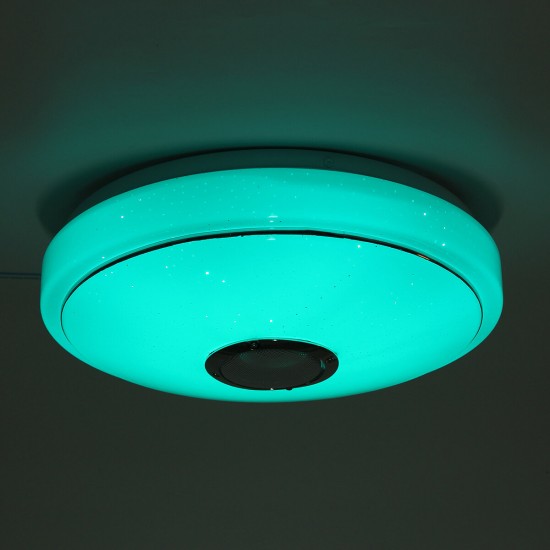 33CM 36W bluetooth Music LED Ceiling Light RGB Star Stereo Speaker Lamp With Remote Control AC170-265V/85-265V