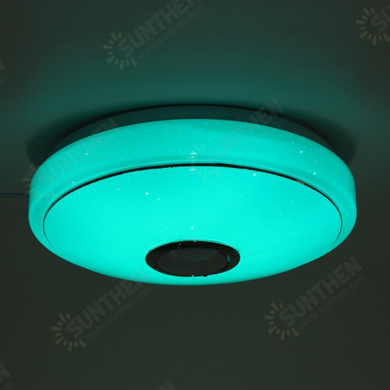 33CM 36W bluetooth Music LED Ceiling Light RGB Star Stereo Speaker Lamp With Remote Control AC170-265V/85-265V