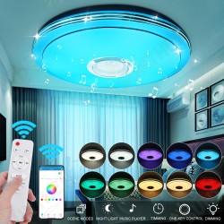 33CM LED Ceiling Light Lamp RGB bluetooth Music Speaker Dimmable Bedroom Lamp 33CM LED Ceiling Light Lamp RGB bluetooth Music Speaker Dimmable Bedroom Lamp