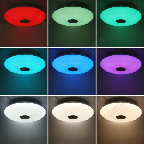 33cm/40cm 36W LED RGB Music Smart Ceiling Lamp bluetooth APP/Remote Control Kitchen Bedroom Bathroom 85-265V