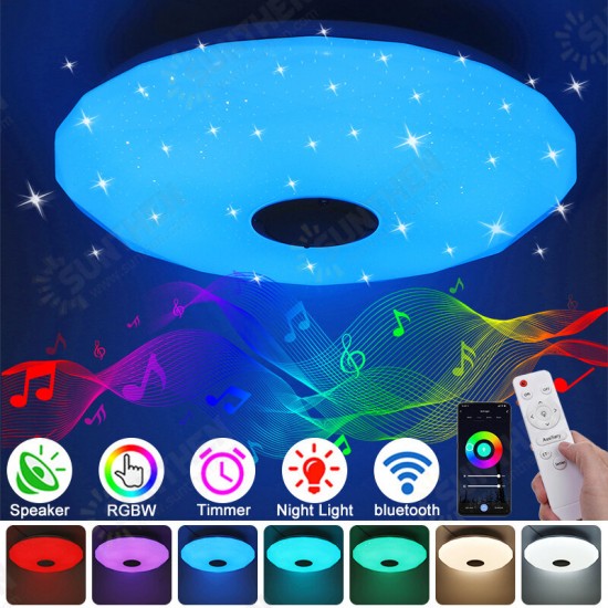 33cm/40cm 36W LED RGB Music Smart Ceiling Lamp bluetooth APP/Remote Control Kitchen Bedroom Bathroom 85-265V