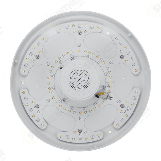 34cm LED Ceiling Light RGB bluetooth Music Speaker Dimmer APP Remote Control Lamps