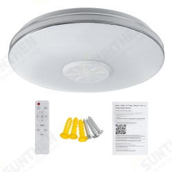 34cm bluetooth WIFI APP LED Ceiling Light RGB Music Speaker Dimmable Bedroom Lamp + Remote Control 110-245V 34cm bluetooth WIFI APP LED Ceiling Light RGB Music Speaker Dimmable Bedroom Lamp + Remote Control 110-245V