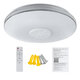 34cm bluetooth WIFI APP LED Ceiling Light RGB Music Speaker Dimmable Bedroom Lamp + Remote Control 110-245V