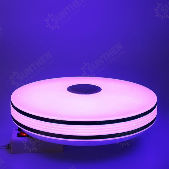 36/60W 220V/110-220V Dimmable Bluetooth WIFI LED Smart Ceiling Light 256 RGB Music Speaker Lamp APP Remote