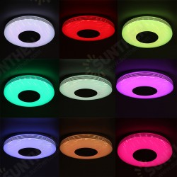 36CM bluetooth WiFi LED Ceiling Light RGB Music Speaker Dimmable Lamp APP Remote Control