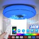 36W 220V LED Ceiling Light 256 RGB Music Speeker Dimmable Lamp APP Remote Bluetooth