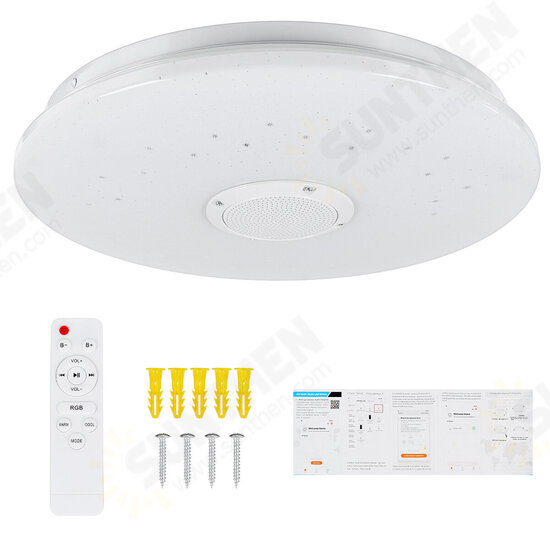 36W 330MM bluetooth Smart APP LED Music Ceiling Light Work With Alexa Google Home 85-265V