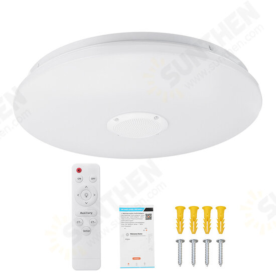 36W 85-265V LED RGB Music Smart Ceiling Lamp APP+Remote Control Works w/ Google Home/Alexa