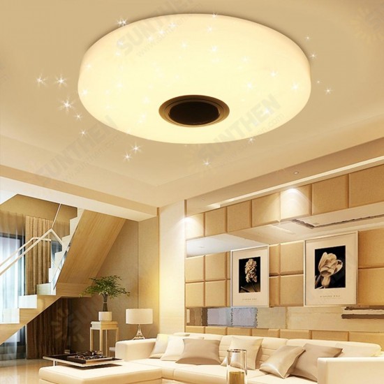 36W RGBW LED Ceiling Lamp Music Light bluetooth for Bedroom Home AC220V / AC110~240V