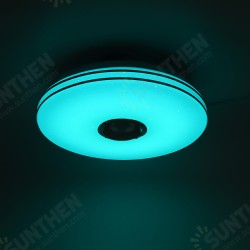 36W/60W 33CM Modern LED Music Ceiling Light RGB bluetooth Speaker Down Lamp APP+Remote Control 110-220V
