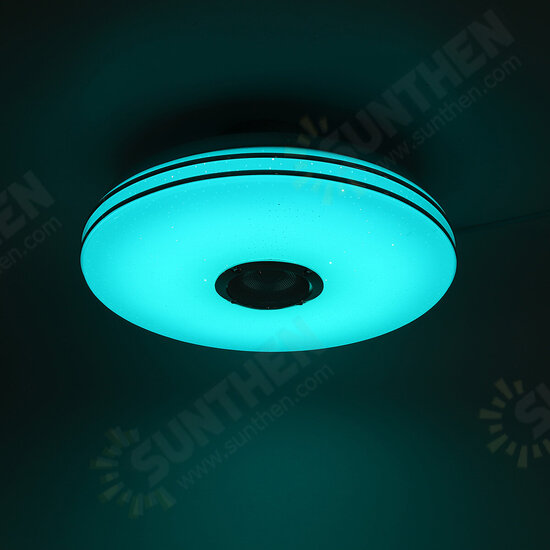 36W/60W 33CM Modern LED Music Ceiling Light RGB bluetooth Speaker Down Lamp APP+Remote Control 110-220V