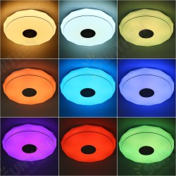 36W/60W 34CM Modern LED Music Ceiling Light RGB bluetooth Speaker Down Lamp APP+Remote Control 36W/60W 34CM Modern LED Music Ceiling Light RGB bluetooth Speaker Down Lamp APP+Remote Control