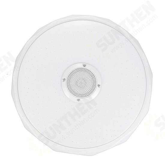 36W/60W 34CM Modern LED Music Ceiling Light RGB bluetooth Speaker Down Lamp APP+Remote Control