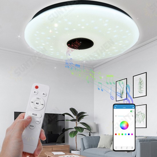 40CM 36W AS102 LED RGB Music Ceiling Lamp APP+Remote Control Work with Google Home Alexa 220V/85-265V