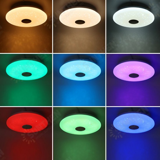 40CM 36W AS102 LED RGB Music Ceiling Lamp APP+Remote Control Work with Google Home Alexa 220V/85-265V