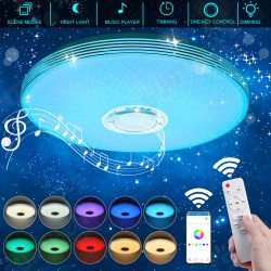 40cm 36W LED RGB Music Ceiling Lamp bluetooth APP/Remote Control Kitchen Bedroom Bathroom
