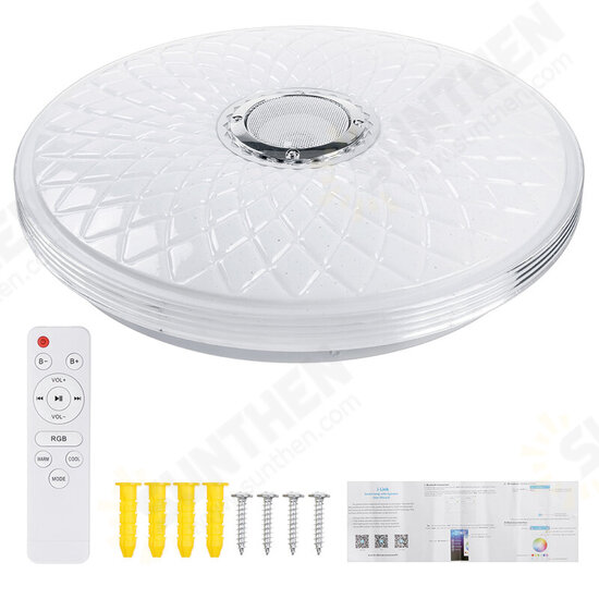 40cm 36W LED RGB Music Ceiling Lamp bluetooth APP/Remote Control Kitchen Bedroom Bathroom 40cm 36W LED RGB Music Ceiling Lamp bluetooth APP/Remote Control Kitchen Bedroom Bathroom