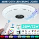 45cm WIFI LED Ceiling Light RGB Bluetooth Music Speeker Dimmable Lamp APP