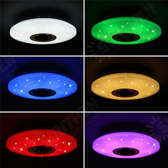 48W 102LED Dimmable RGBW Music Ceiling Light Starry Sky bluetooth APP Control