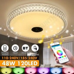 48W Smart bluetooth LED Ceiling Light Modern Music APP Control Bedroom Indoor Lamp AC110-240V/185-240V 48W Smart bluetooth LED Ceiling Light Modern Music APP Control Bedroom Indoor Lamp AC110-240V/185-240V