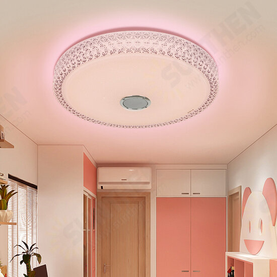 48W Smart bluetooth LED Ceiling Light Modern Music APP Control Bedroom Indoor Lamp AC110-240V/185-240V