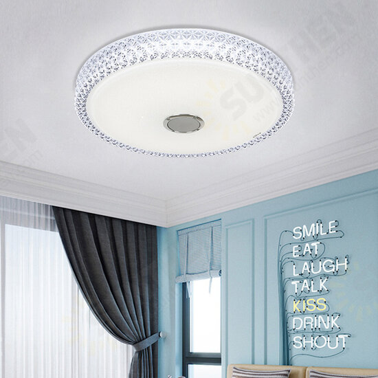 48W Smart bluetooth LED Ceiling Light Modern Music APP Control Bedroom Indoor Lamp AC110-240V/185-240V