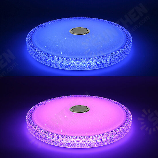 48W Smart bluetooth LED Ceiling Light Modern Music APP Control Bedroom Indoor Lamp AC110-240V/185-240V