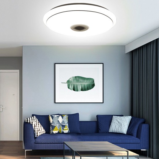 50cm AC85-265V LED RGB Music Ceiling Lamp APP+Remote Control Smart Ceiling Light Works w/ Google Home Alexa