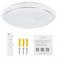 50cm AC85-265V LED RGB Music Ceiling Lamp APP+Remote Control Smart Ceiling Light Works w/ Google Home Alexa